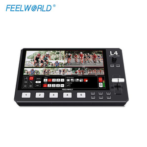 เครื่องสลับภาพออกอากาศ Feelworld L4 แบบ HDMI SDI พร้อมหน้าจอสัมผัส รองรับกล้องหลายตัว สำหรับการถ่ายทอดสด - Product Image 1