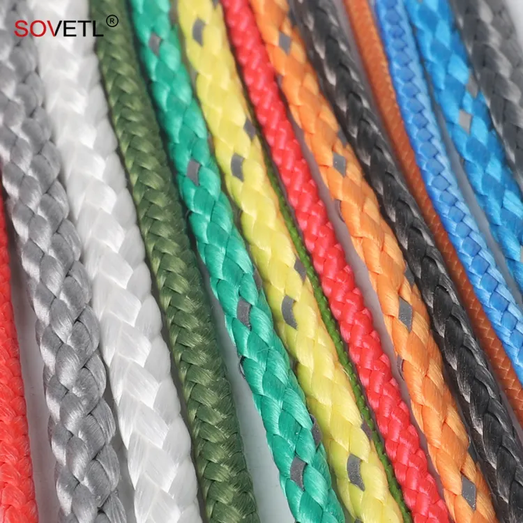 UHMWPE Rope High Strength Marine Durable 12 Strands Cord Corrosion Resistant Uhmwpe Braided Rope for Winch for Mooring