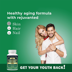 כמוסות תערובת פפטידי קולגן מרובים מחלב בקר ודגים שעברו הידרוליזה של Rosebest, תוסף אנטי אייג'ינג לשיער, עור וציפורניים - Product Image 3