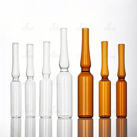 Ampoule en verre borosilicate ISO injectable pharmaceutique 1 ml 2 ml 5 ml 10 ml 20 ml Ampoule en verre OPC