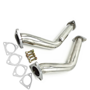 Usine directe 1 paire de tuyaux d'essai d'échappement, échappement en acier inoxydable pour Nissan 350Z 3.5L 2003-2006 <span class=keywords><strong>Infiniti</strong></span> Z33 <span class=keywords><strong>G35</strong></span> <span class=keywords><strong>V35</strong></span> VQ35DE - Product Image 4