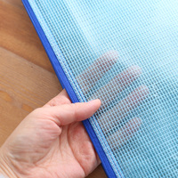 Carpeta de Documentos Transparente con Cierre, Impermeable, de Malla, Plástico Reforzado, para Estudiantes, Organizador con Cierre