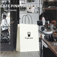 Sac en papier kraft de luxe avec logo personnalisé pour boulangerie, gobelets à café, utilisation en café - pour l'emballage du thé, du vin, de la bière, du champagne, du jus