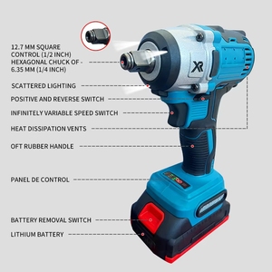<span class=keywords><strong>Llave</strong></span> <span class=keywords><strong>de</strong></span> <span class=keywords><strong>Impacto</strong></span> Inalámbrica Industrial <span class=keywords><strong>de</strong></span> Alta Calidad <span class=keywords><strong>de</strong></span> 20V con Batería <span class=keywords><strong>de</strong></span> Iones <span class=keywords><strong>de</strong></span> Litio, Sin Escobillas, con 320N.M <span class=keywords><strong>de</strong></span> Torque <span class=keywords><strong>y</strong></span> Encastre <span class=keywords><strong>de</strong></span> 2 Pulgadas - Product Image 3