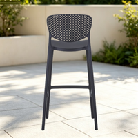 Chaise de plage et de piscine en plastique rétro, nouveau design, tabouret de bar confortable en plastique, vente en gros
