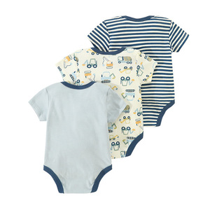 <span class=keywords><strong>Set</strong></span> di Abbigliamento per Neonati in Cotone a Tre Pezzi 2026, Body a Maniche Corte, Outfit Estivo Carino per Bambini, Europa America - Product Image 3