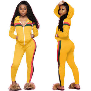 Completo Due Pezzi <span class=keywords><strong>Taglie</strong></span> <span class=keywords><strong>Forti</strong></span> Abbigliamento <span class=keywords><strong>Donna</strong></span> Tuta da Jogging con Cappuccio - Product Image 4