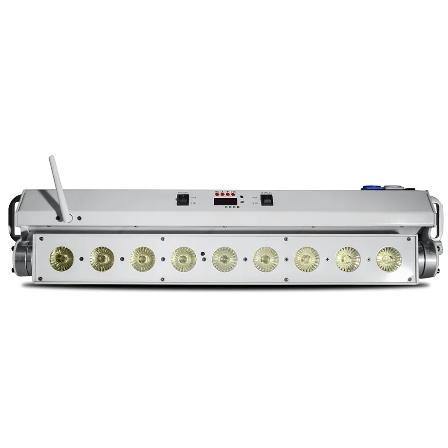 9x18W wireless Wifi Phone Control LED wall washer light for stage