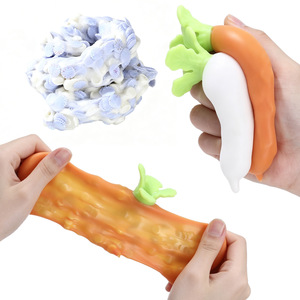 New Design Carrot Squishy Fidget Toy Filled <b>Building</b> <b>Block</b> <b>Soft</b> Funny No Rising Squeeze Toys for Party Favors - Product Image 4