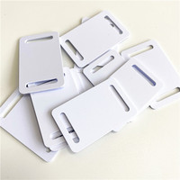 Carte RFID miniature EM4200 sans contact passive à longue portée de lecture, blanche, 40x20mm, 125kHz, pour intégration