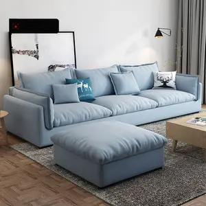 热销欧洲市场L形角沙发客厅家具3张软垫沙发CEFS039