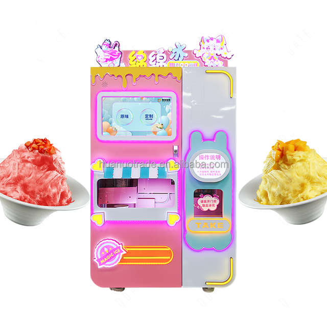 Best Commercial Automatic Coin-Operated Ice Cream & Milkshake Vending Machine with Snowflake Design