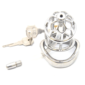 Клетка для пениса из нержавеющей стали FRRK, большой член, секс-игрушки, БДСМ, бондаж, замок, Мужской Пояс верности, большая клетка для пениса для мужчин - Product Image 6