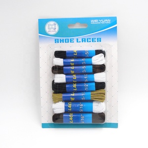 Ensemble de lacets de chaussures de sport <span class=keywords><strong>AF</strong></span> <span class=keywords><strong>1</strong></span> personnalisés, bon marché, en plastique polyester, style décontracté avec caractéristiques imprimées et rondes, comprend des embouts en plastique - Product Image 3