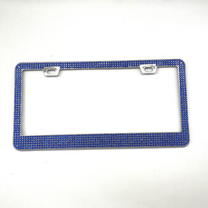 Marco para Placa de Matrícula con Incrustaciones de Cristales, Estándar Estadounidense, Marco de Acero Inoxidable, Marcos Personalizados para Placas de Matrícula - Product Image 6
