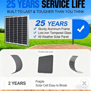 Batterie solaire pliable tout-en-un 50W en silicium monocristallin à haute efficacité pour le camping, la randonnée, les urgences et les voyages - Product Image 5
