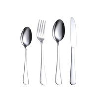 Ensemble de couverts occidentaux en acier inoxydable 304, 1010 pièces, cuillère à café, cuillère à soupe, couteau, fourchette, poli, cadeau d'entreprise, durable, moderne, minimaliste