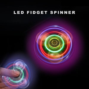 Pha Lê Ánh Sáng Sáng Trong Suốt LED Ánh Sáng Giải Nén Đồ Chơi Người Lớn Trẻ Em Đồ Chơi Neon Nguồn Cung Cấp Bên LED Xổ Spinner - Product Image 3