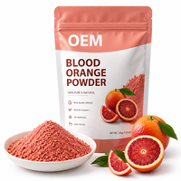 Poudre d'orange sanguine de haute qualité en gros, ingrédient naturel de fruits, OEM ODM, marque privée, approvisionnement direct usine en vrac
