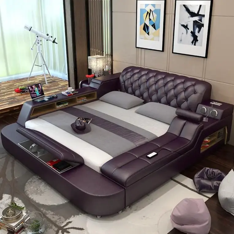 Tatami Bed Modern Multifunctioneel Massagebed Slaapkamermeubilair Luxe Smart Bed