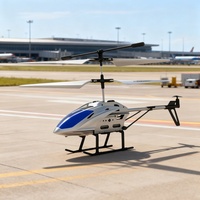 Hélicoptère jouet électrique volant de haute qualité, télécommande 80 m, 3,5 canaux, lumières colorées, utilisation intérieure-extérieure, plastique