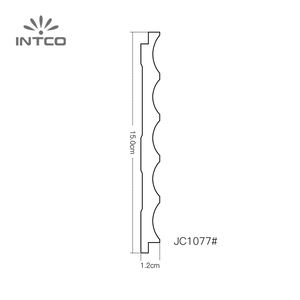 INTCO नई आगमन आसान स्थापित इनडोर निविड़ अंधकार सजावट 3D बाथरूम की दीवार पैनलों प्लास्टिक <span class=keywords><strong>Baseboard</strong></span> मोल्डिंग - Product Image 3
