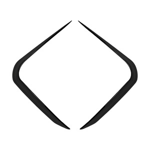 Bmw X5 G05 Lci M Sport 2023+ Front Bumper Decal Piano Black Carbon Fiber Texture Adhesive Car Sticker - Product Image 3