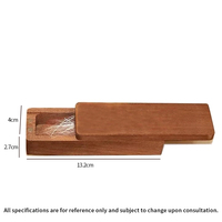 Boîte de rangement artisanale en bois massif pour poils d'animaux et barbe, avec couvercle magnétique, couleur personnalisable, pour artisanat et bougies