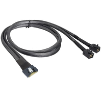 كابل MINI SAS68PIN SFF-8639 ذكر إلى أنثى لخادم القرص الصلب، يدعم 750 U.2 SSD، متوفر في المخزون