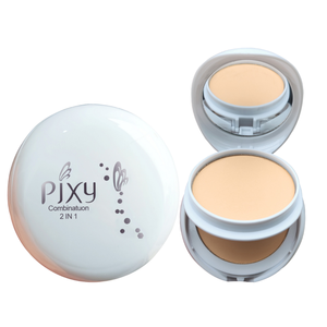Vente en gros en stock PIXY poudre compacte mate double couche contrôle de l'huile maquillage de beauté imperméable longue durée avec logo privé - Product Image 1