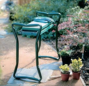 Foldable Ergonomic <b>Gardening</b> <b>Kneeling</b> Chair Lightweight Aluminum Frame Padded Knee <b>Pad</b> with Storage Bag - Product Image 2