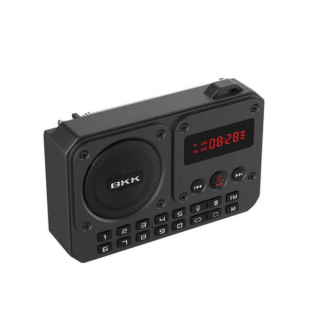 L-088AM Mini Plastic Digital Radio MP3 Player | Portable FM Radio Built-In Speaker | USB/TF Card Music Box for 5.3