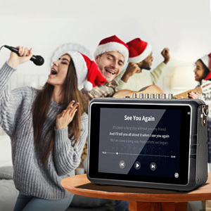Altoparlante <span class=keywords><strong>Karaoke</strong></span> Portatile da Esterno con Sistema Android, Pannello Touch da 14 Pollici, WIFI, 20W, Alimentato a Batteria - Product Image 3