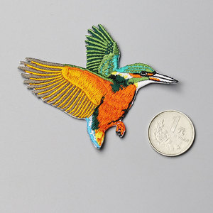 鳥の刺繍パッチに鳥の鉄WBG小さな刺繍パッチ - Product Image 3