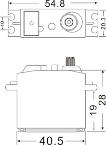 PDI-4409MG 9.2 Kg.cm 0.11Sec High-Torque Metal Gear Digital Standard for RC Car Helicopter Boat Airplane Parts - Product Image 4