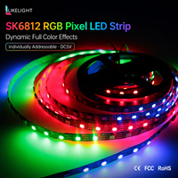 Tira de LED SK6812 RGB DC5V SMD5050, 60 LED por Metro, Direccionables Individualmente, PCB Blanco/Negro de 10mm, 5M, Diseño de Cinta de Luz Flexible