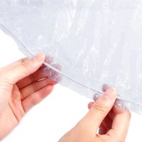 Housses de voiture couleur argent plastique sacs en plastique temporaires housse de voiture d'hiver avec bande élastique