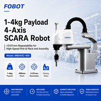 Robot Industrial FOBOT SCARA de Alta Velocidad, 4 Ejes, 4 kg, 400 mm de Alcance, para Ensamblaje y Clasificación 3C, Control PLC, Directo de Fábrica