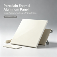 Panneau de revêtement de façade de bâtiment extérieur en aluminium résistant aux intempéries, ignifuge, résistant aux rayures, avec revêtement en porcelaine personnalisé