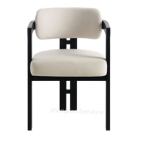 Chaises de salle à manger en bois de frêne noir de haute qualité, design personnalisé, avec coussin d'assise épaissi, pour salon et cuisine