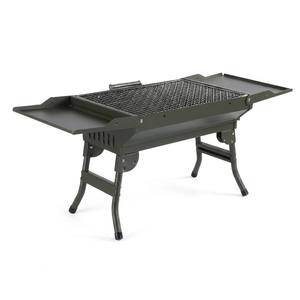 Barbecue au <span class=keywords><strong>charbon</strong></span> de bois vert pliable à pieds hauts, portable, pour table, avec deux étagères latérales pour la préparation, idéal pour <span class=keywords><strong>le</strong></span> camping - Product Image 1