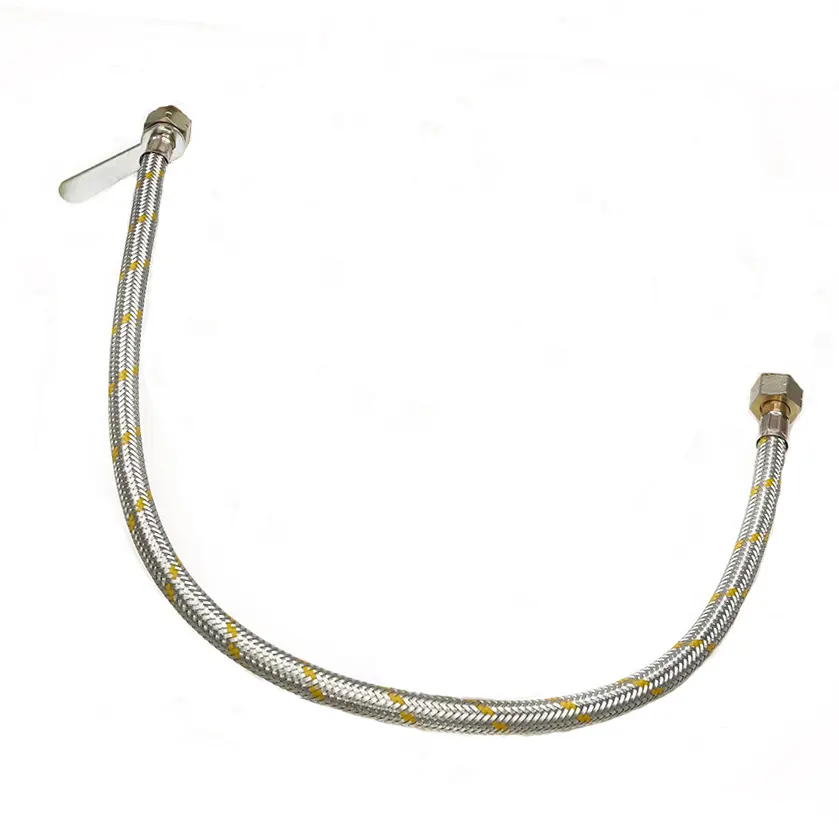 helix nos stainless steel braided hoses pipe with brass tube connectors