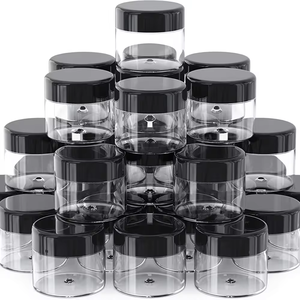 Food Grade Clear Empty Plastic Cosmetic Sample Jars 2g-20g Transparent Refillable Makeup Pots for <b>Lip</b> Balm Eyeshadow <b>Cream</b> - Product Image 4