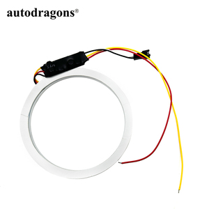 Feux de jour à LED Angel Eyes Halo Ring, blanc ambre, 12V, 120mm, avec fonction de gradation - Product Image 4