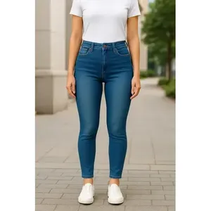 กางเกงยีนส์เอวสูงทรงสลิมฟิตสำหรับผู้หญิง ยี่ห้อ Adrenaline ผ้าเดนิม ระบายอากาศได้ดี ยืดหยุ่น กระชับรูปร่าง - Product Image 3