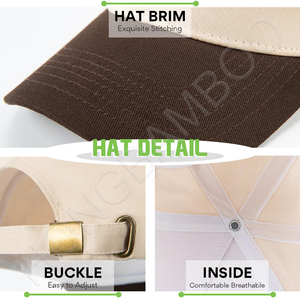 Gorras de Béisbol de Algodón de 5 Paneles, Nueva Colección OEM, Gorras Estilo Dad con Logotipo Bordado Personalizado, Gorra de Camuflaje con Árbol Bordado en Dos Tonos - Product Image 3