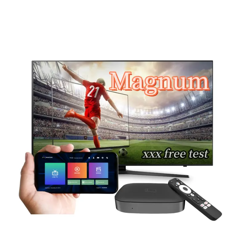 Mejor Android Box Magnum IPTV M3U Lista de prueba gratuita para árabe Bein Sport Canada Smarters Player Lite Code Smart TV Box