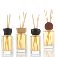 Bouteilles en verre de diffusion et de parfum personnalisables, vente en gros avec boîtes et bâtons de diffuseur
