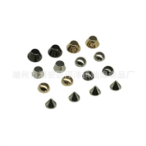 Rivets en plastique électroplaqués, forme conique, argent, or, sans nickel, pour jeans, vêtements, accessoires de bricolage - Product Image 5