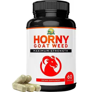 Formulated with Maca Root & L-Arginine for Natural Energy Horny Goat Weed for Male Enhancement